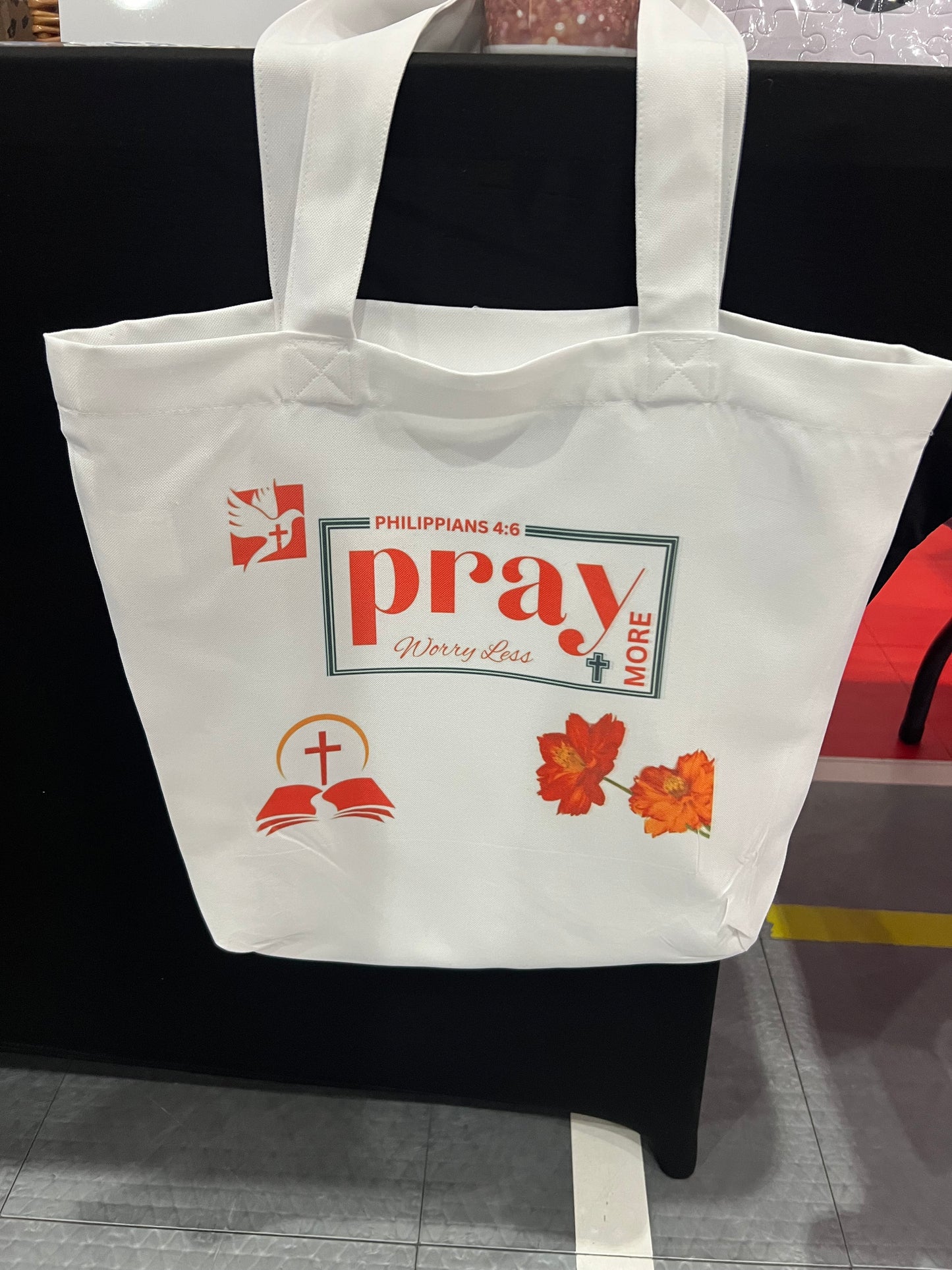 Philippians 4:6 Tote Bags