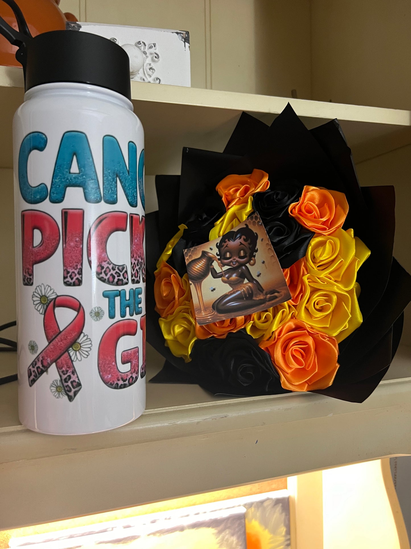Cancer picked the wrong girl Waterbottle