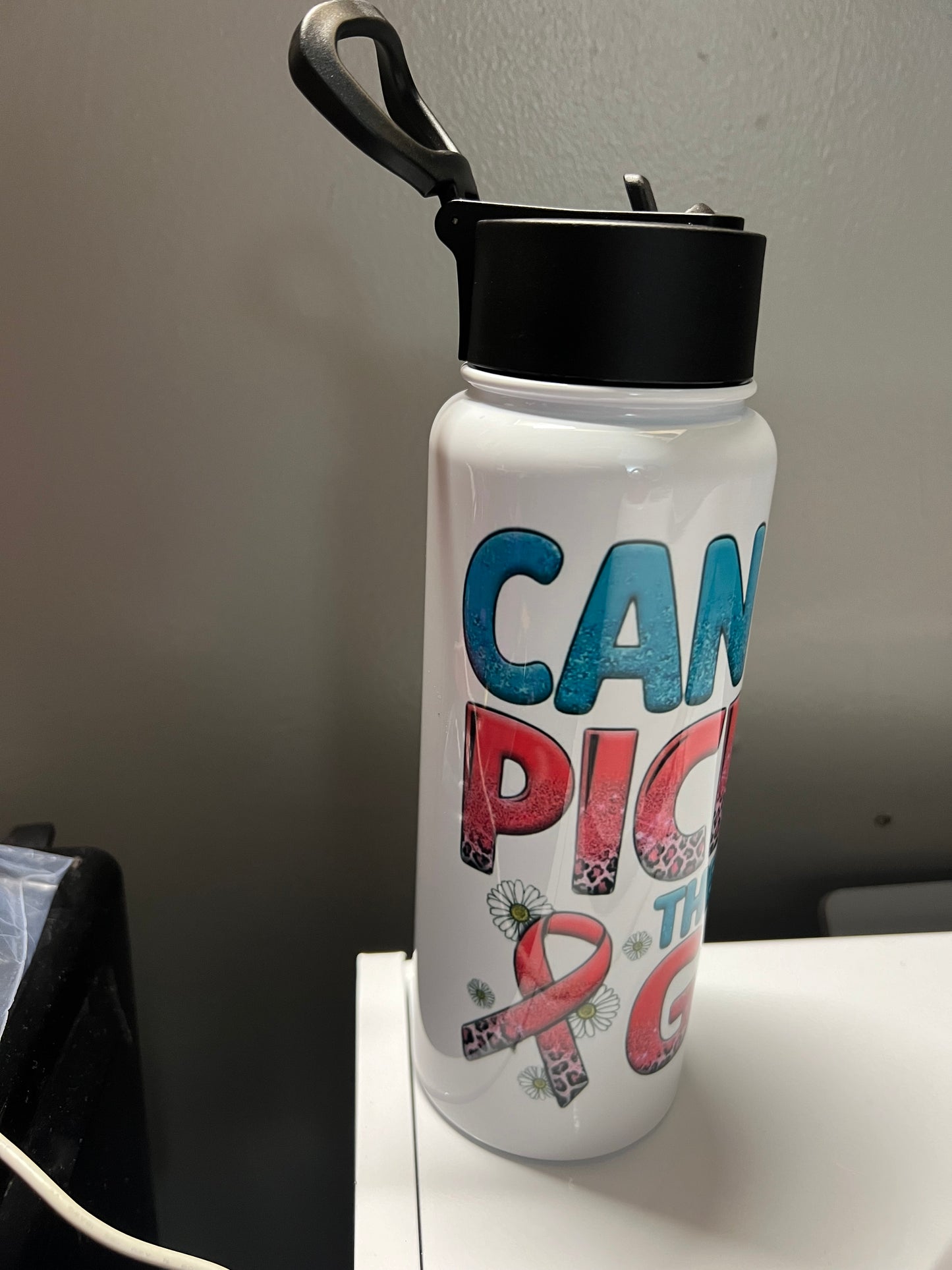 Cancer picked the wrong girl Waterbottle