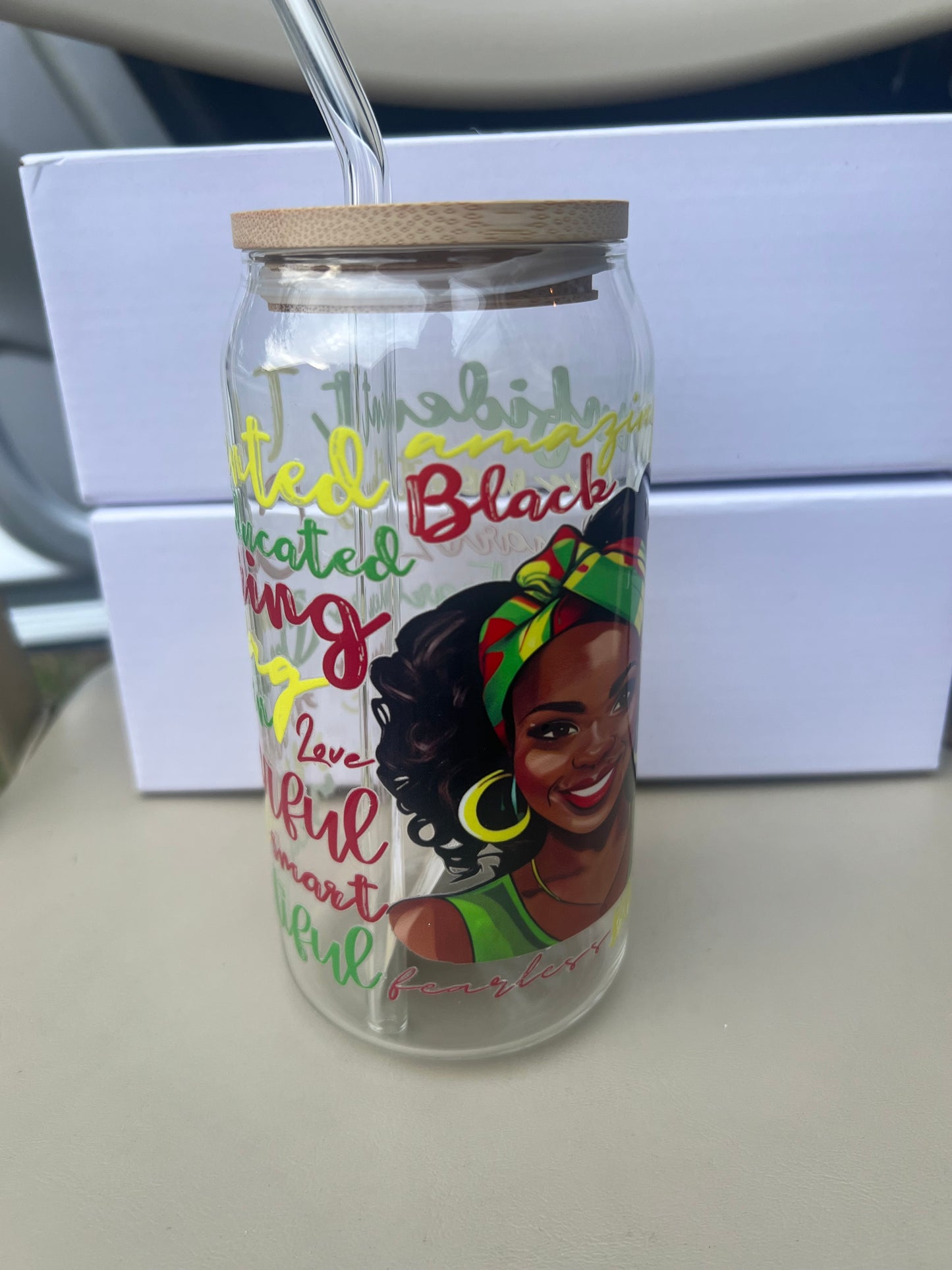Inspirational Glass Cup