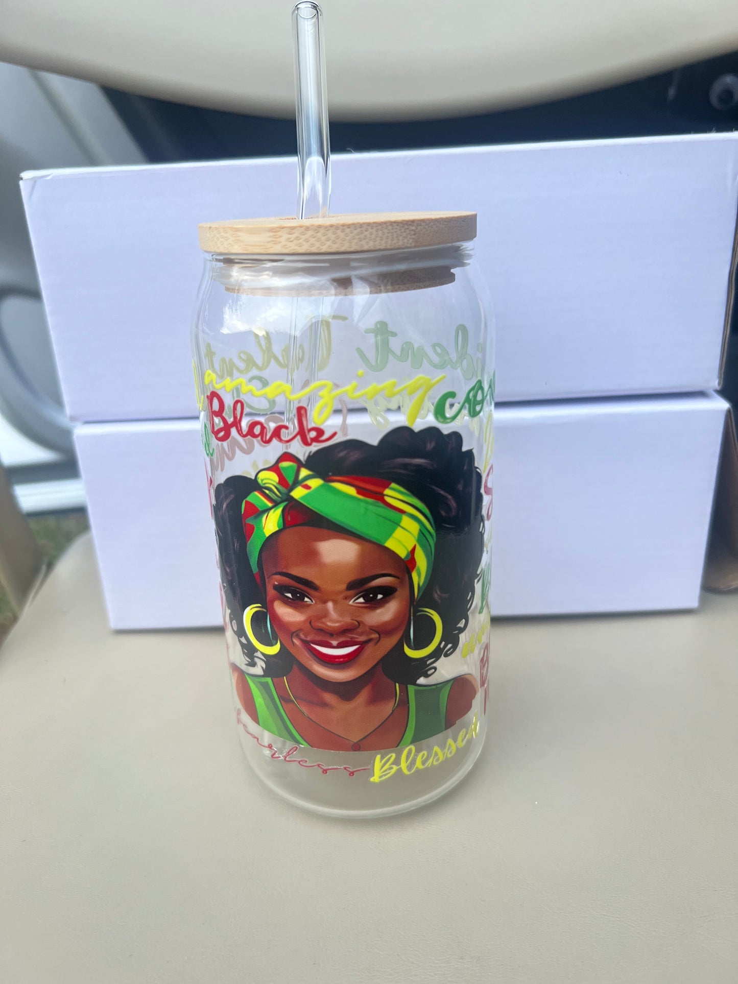 Inspirational Glass Cup